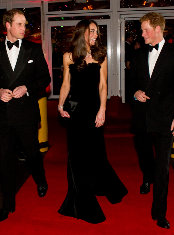 Kate Middleton strapless gown