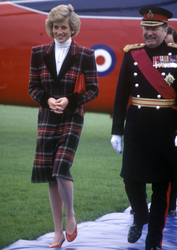Princess Diana tartan style