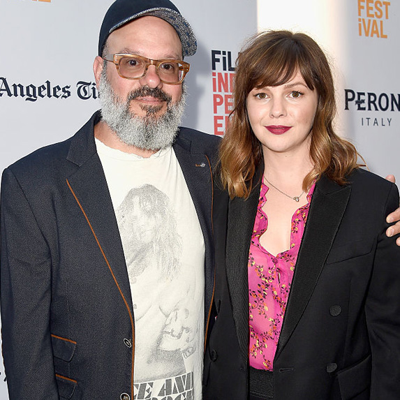 David Cross and Amber Tamblyn at a red carpet event