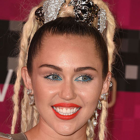 Miley Cyrus after braces