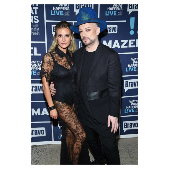 Dorit poses with Boy George