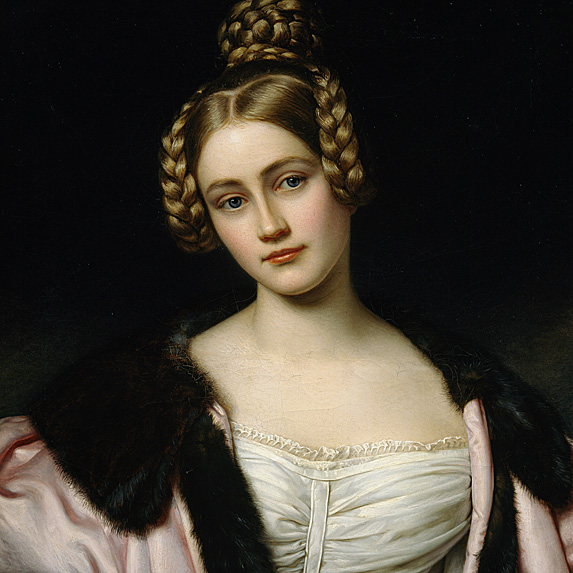 Pale woman in 19th-century