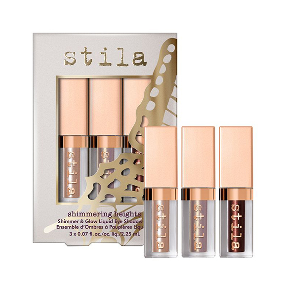 makeup gifts for teens: Stila Shimmering Heights Shimmer & Glow Liquid Eyeshadow Set