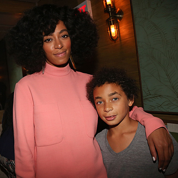 Solange Knowles and her son