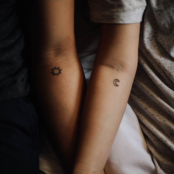 Minimal tattoo ideas: Outerspace
