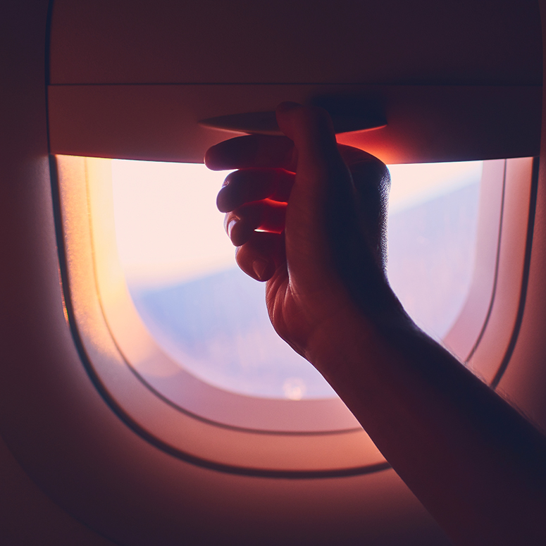 airplane window shade