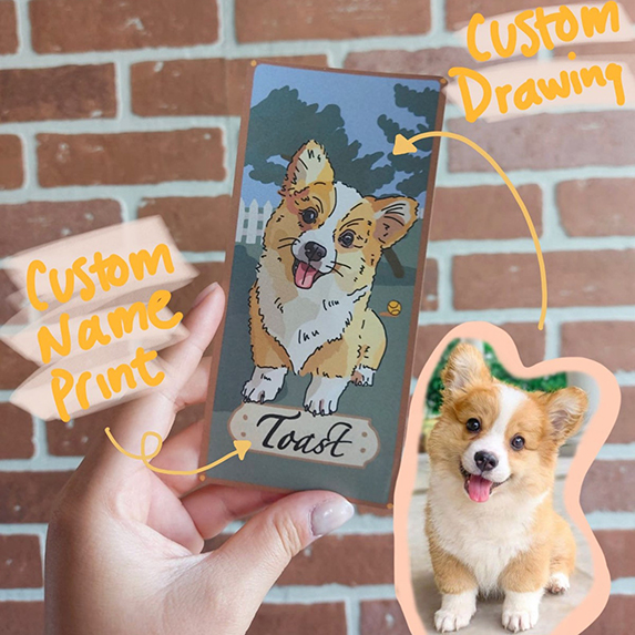 LeeJackieeeDraw Custom Dog Bookmark