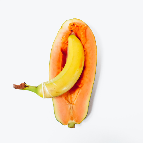 Papaya and banana