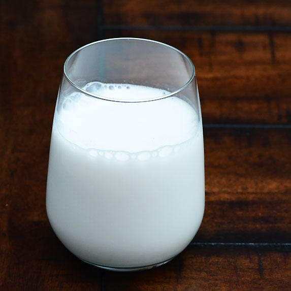 Glass of cold milk
