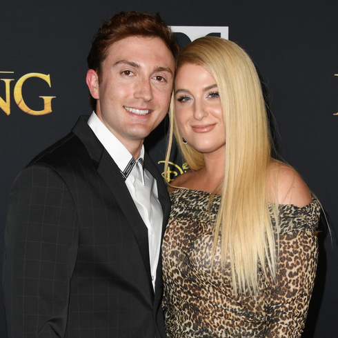Meghan Trainor and Daryl Sabara posing at a film event together