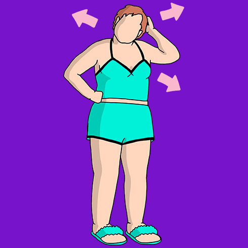 Illustration of a woman confused about where she's going