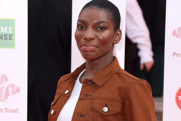 Michaela Coel attends the Prince's Trust And TK Maxx & Homesense Awards at London Palladium on March 11, 2020 in London, England.