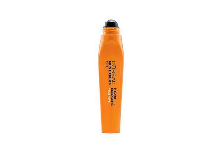 a small narrow orange bottle of anti-fatigue mist