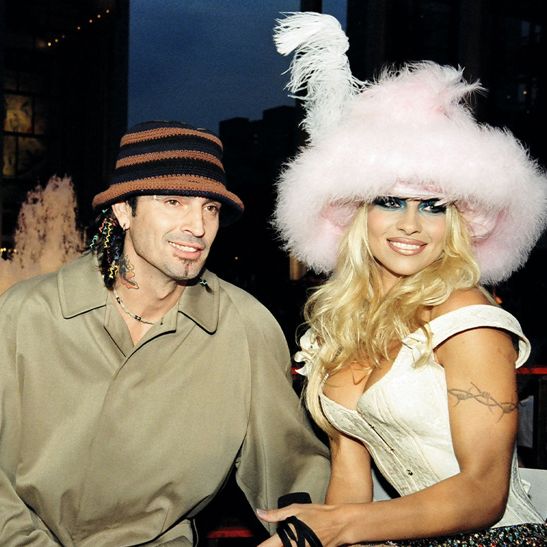 Tommy Lee and Pamela Anderson at the MTV music awards