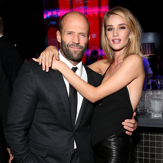 Jason Statham and Rosie Huntington-Whiteley at a red carpet event