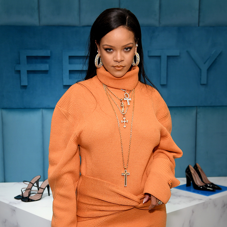 Rihanna at a Fenty product launch