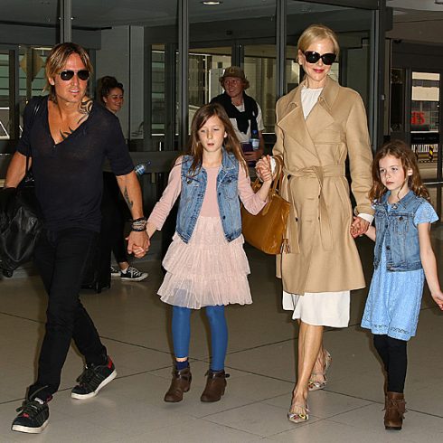 Nicole Kidman, Keith Urban and their daughters, Sunday and Faith