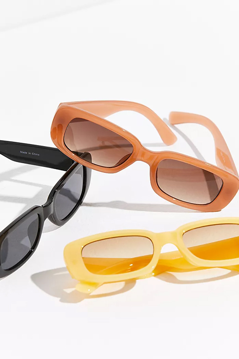 Bright coloured sunglasses