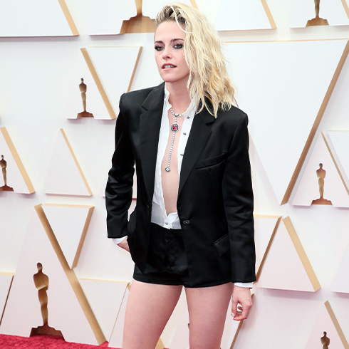 Kristen Stewart at 2022 Oscars red carpet