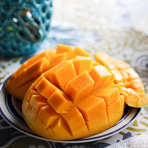 Plate of mango