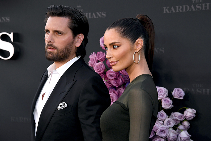 Scott Disick and Rebecca Donaldson attend the Los Angeles premiere of Hulu's new show 