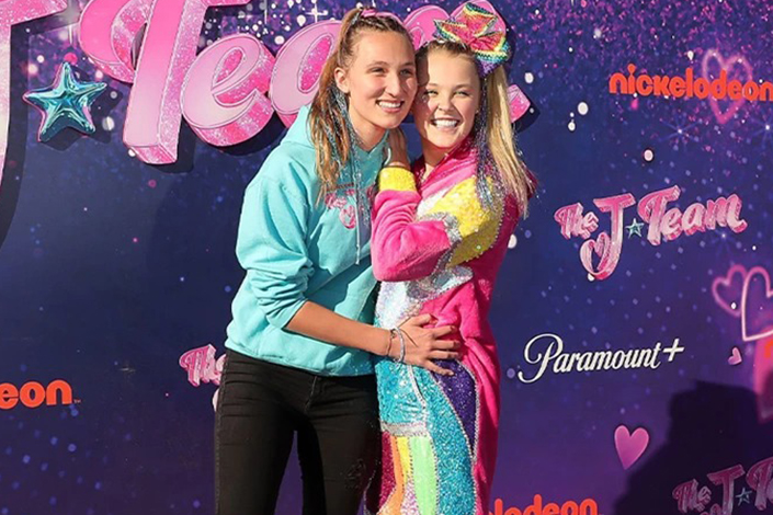 JoJo Siwa and Kylie Prew at an event