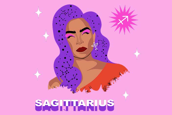Sagittarius illustration