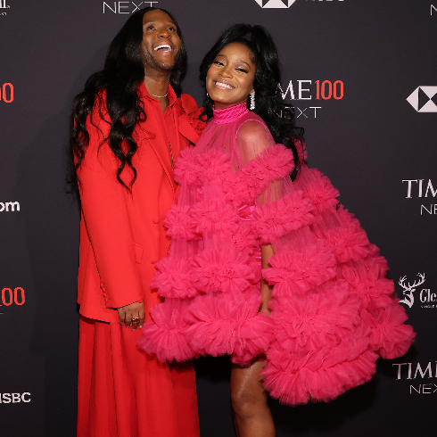 Celeb Image Architect Law Roach with Keke Palmer at the Time 100 Gala