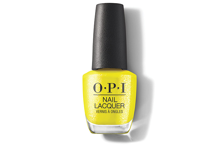 Yellow OPI nail polish