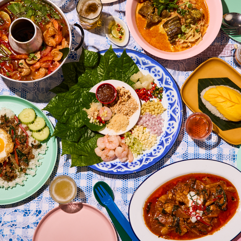 An assortment of Northern Thai dishes