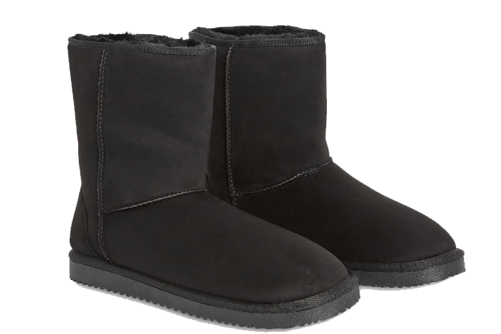 A pair of short black boots