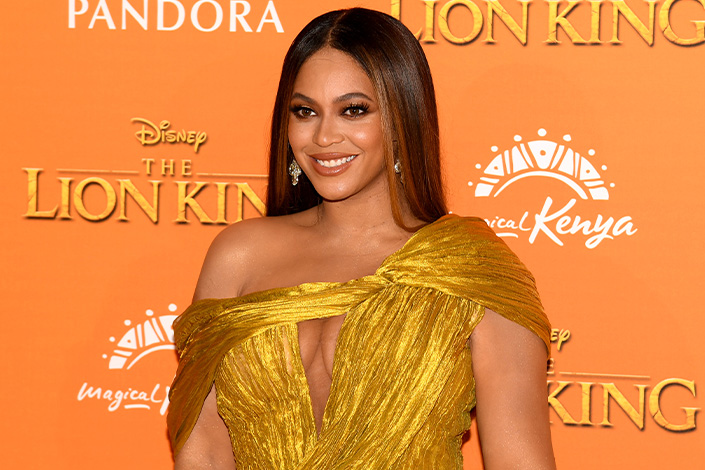 Beyonce at the Lion King premiere