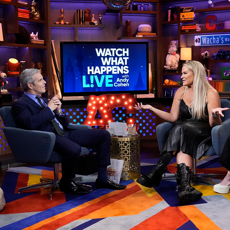 Andy Cohen and Heather Gay on 'Watch What Happens Live'