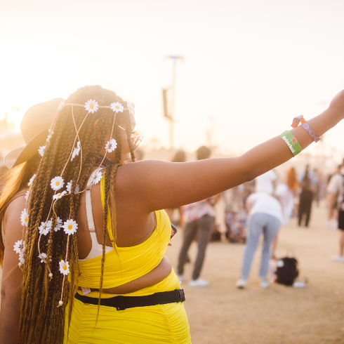 Festival goers attend the 2022 Coachella Valley Music and Arts Festival