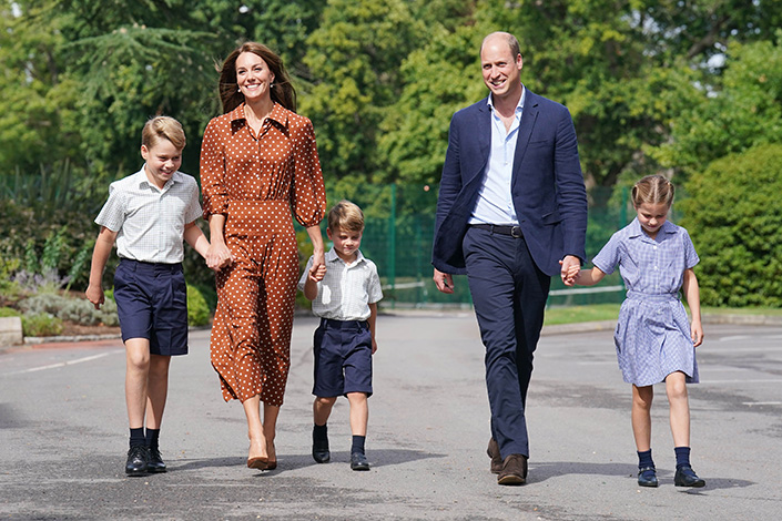 Princess Kate and Prince William with their kids, Prince George, Prince Louis and Princess Charlotte