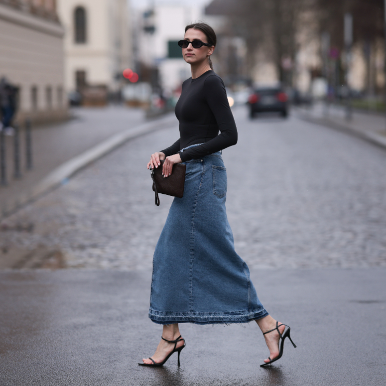 The Return of Long Jean Skirts is Here  And Were Into It