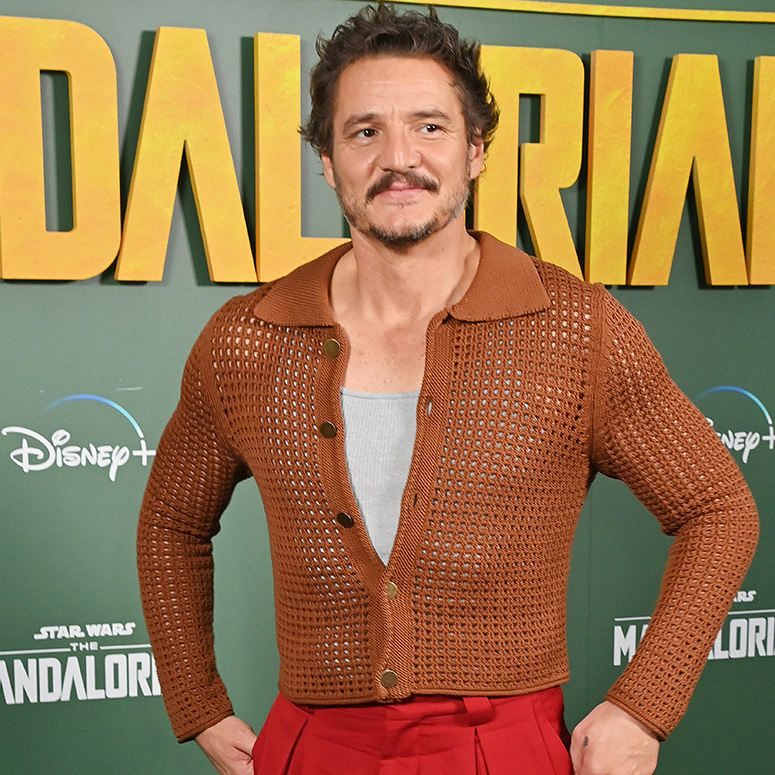 Pedro Pascal on the red carpet for The Mandalorian premiere